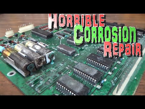 Can We Save This Heavily Damaged Pinball MPU?  1977 Williams Lucky Seven Battery Corrosion Repair