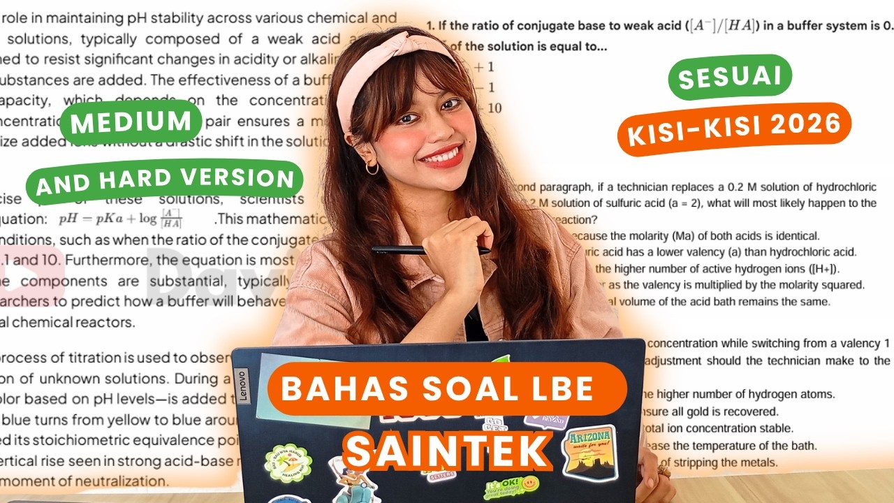 Bahas Soal Teks SAINTEK LBE 2026 (Medium to Hard Level)