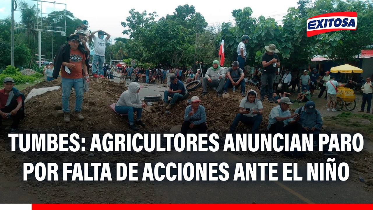 🔴🔵 Tumbes: Agricultores anuncian paro por falta de acciones ante El Niño