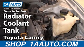 How To Install Replace Radiator Coolant Tank Toyota Camry Avalon Lexus ES300 92-96 1AAuto.com