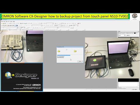 CX-Designer backup project from OMRON touch screen...