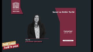 Sanat ve Kültür Tarihi : Birinci Ders
