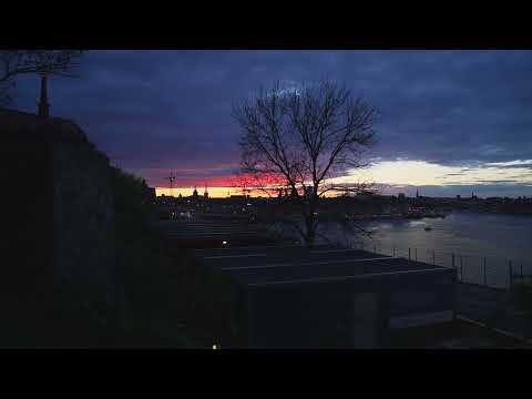 Sweden, Stockholm, sunset walk from Cornelisparken to Slussen