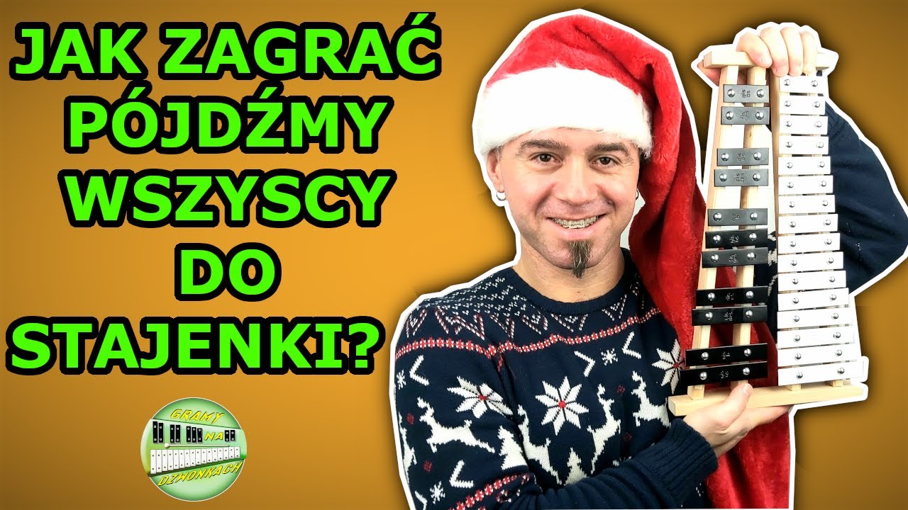 PÓJDŹMY WSZYSCY DO STAJENKI 🎶 - Dzwonki chromatyczne (cymbałki) Instrumental cover & tutorial Nuty