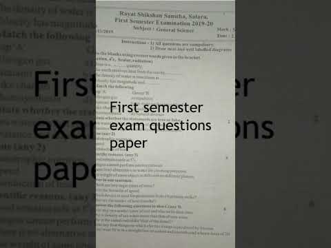 class 7th Science first semester exam questions paper