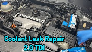 Find and Repair Coolant Leak on 2.0 TDI VW Passat