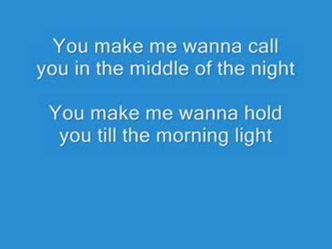 blue - you make me wanna lyrics