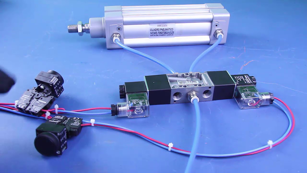 DICAS FANTÁSTICAS DE PNEUMÁTICA - VÁLVULA 5/2 VIAS DUPLO SOLENÓIDE