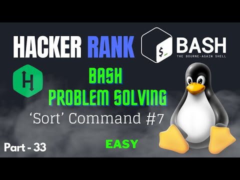 Sort Command 7 Hacker Rank Bash Problem Solving Linux Opensource Bash Bashscripting