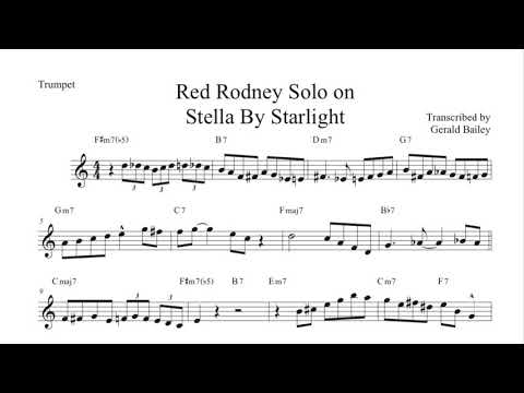 Red Rodney Solo Transcription on Stella by Starlight