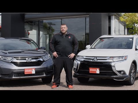 (4K) New 2017 Mitsubishi Outlander vs 2017 Honda CR-V Comparison - White Bear Mitsubishi