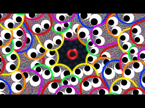 Slither.io 1 Troll Tiny Snake vs 10000 Hacker Snakes Epic Slitherio Gameplay