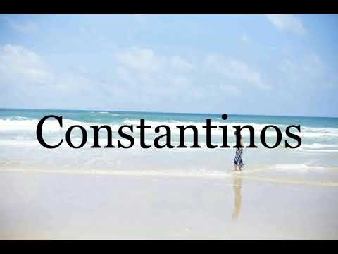 How To Pronounce Constantinos🌈🌈🌈🌈🌈🌈Pronunciation Of Constantinos