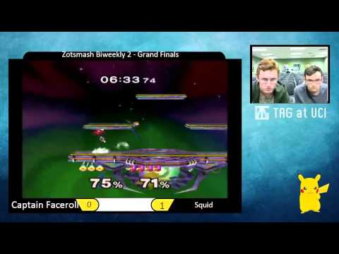 ZSBW 2 Grand Finals - Captain Faceroll (Sheik) vs. Squid (Falco) - SSBM