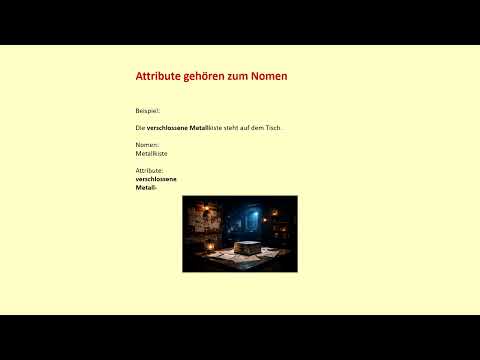Adjektivattribut einfach erklärt | Attribut im Satz verstehen | Attribut-Reihe | Deutsch Klasse 7