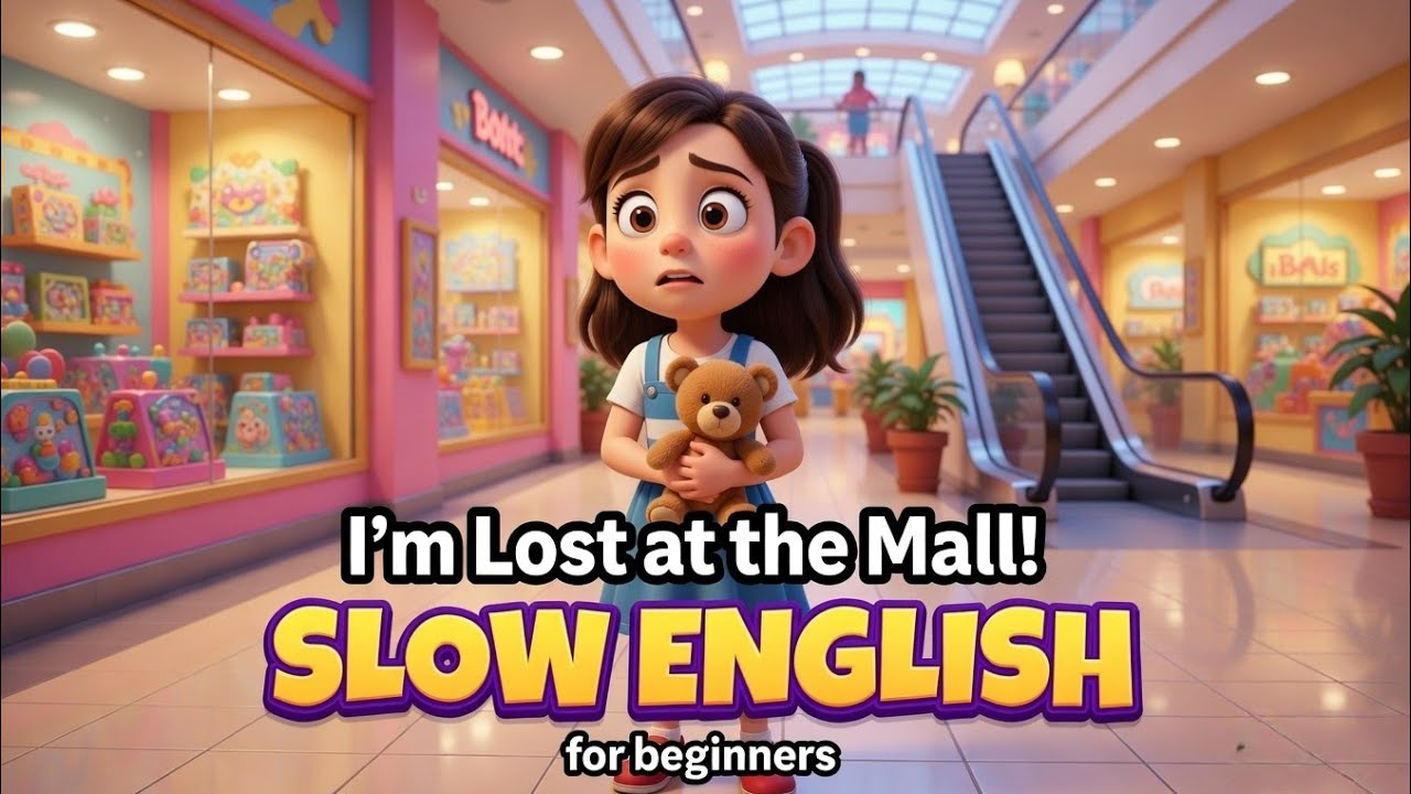 I’m Lost at the Mall | Learn English Through Story | English Listening Practice for Beginners