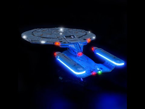 Light Up Star Trek USS Enterprise NCC-1701-D Light Kit for #10356 #lego