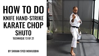 Karate Chop / Knife-Hand Strike / Shuto