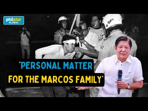 Marcos: Pag-sorry sa mga biktima ng Martial Law hindi trabaho nacg pangulo