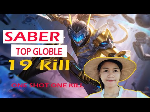 19 Kills 90% Saber The One Shot Assassin! - Top 1 Global Saber