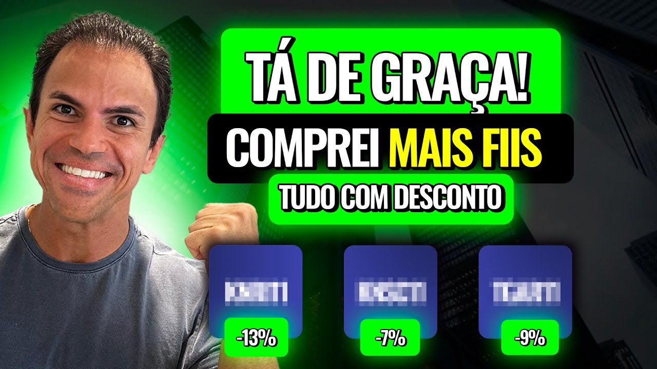 FIIS A PREÇO DE BANANA! APROVEITEI E COMPREI MAIS FUNDOS IMOBILIÁRIOS