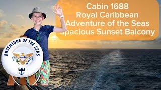 Royal Caribbean Adventure of the Seas | Cabin 1688 | Spacious Sunset Balcony