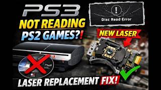 PS3 Fat Won’t Read PS2 Games KES-400A Laser Replacement Fix!