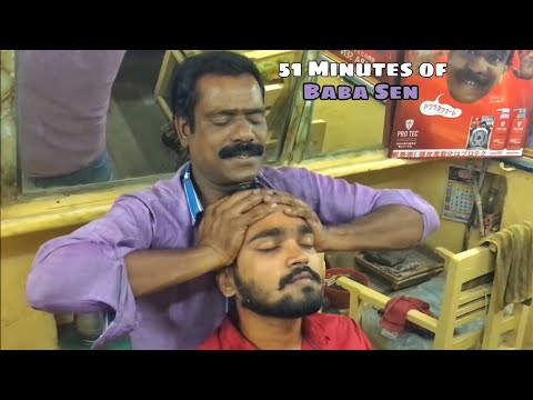 World’s GREATEST Head & Face Massage By Baba Sen - The Cosmic Barber(Part2)| 51 Mins Of Pure ASMR