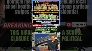 🚨 BARACK OBAMA ELEMENTARY SCHOOL CLOSES! Mold Sparks Major Concern 😳 #BreakingNews #USNews