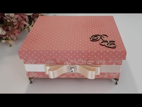 REVESTINDO CAIXA de MDF com tecido ( fácil ) Passo a Passo #mdfbox #box