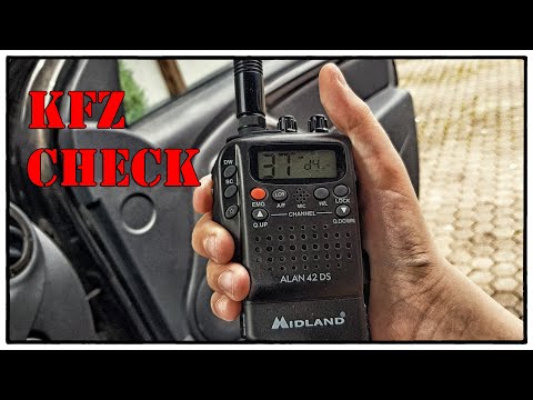 CB-Funk - Midland Alan 42 DS Handfunkgerät / KFZ Check (Funk-Vlog-4)
