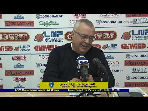 LNP Serie A2 Ovest Scafati Basket vs Pallac.tro Biella 59-53 post gara Coach Galbiati e Perdichizzi