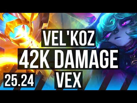 VEL'KOZ vs VEX (MID) | 42K damage | EUW Master | 25.24