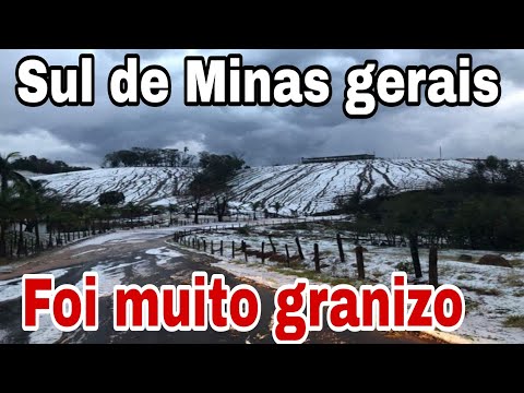 Nunca vi tanto granizo assim!!! Sul de Minas gerais foi Assustador ontem 31/10/2025