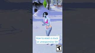 How to reset stuck or unresponsive Sims in The Sims 4 ❄️ #thesims4 #thesims
