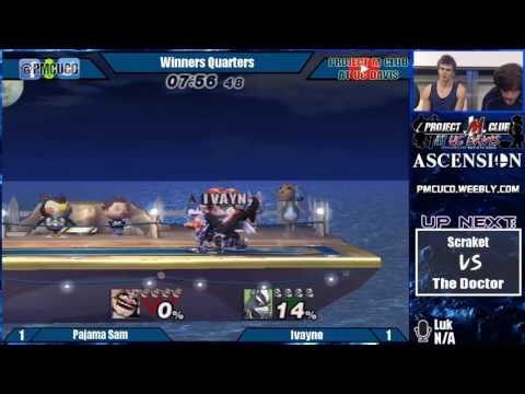 "Ascension 9/24/16" - Pajama Sam/Matasd (Wario) v. Ivayne (Wolf) - Winners Quarters