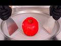 Crazy Pomegranate Ice Cream Rolls With A Perfect Ending ASMR