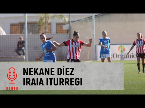 Imagen de portada del video Nekane Díez & Iraia Iturregi | post Alhama CF 2-1 Athletic Club | J15 Liga F