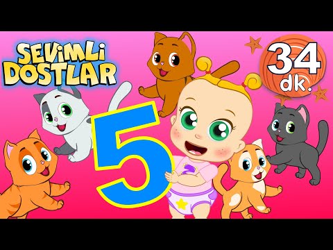 12345 şarkısı ile 30 dk Sevimli Dostlar Bebek Şarkıları | Adisebaba TV Nursery Rhymes