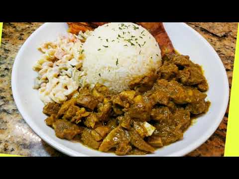 The BEST & EASIEST Jamaican Curry Goat Recipe done in Pressure Cooker || Whitney's Kitchen Jamaica