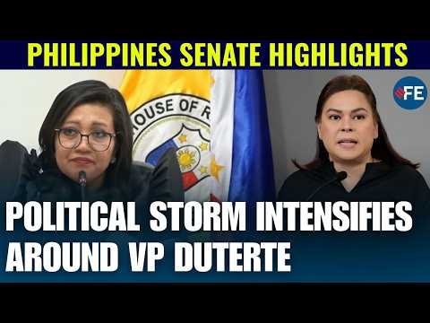 VP Duterte Faces Escalating Impeachment Battle After House Panel Decision |  Philippines Senate