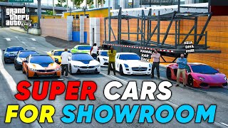 SUPER CARS SHIPMENT FOR SHOWROOM | GTA 5 | Real Life Mods #567 | URDU |
