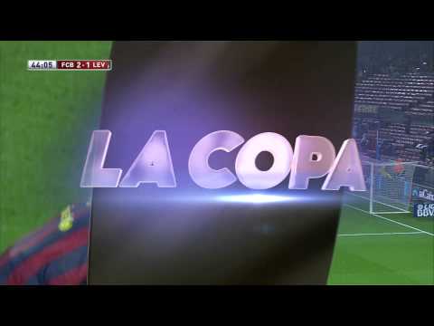 Gol de Puyol (2-1) en el FC Barcelona - Levante UD - HD Copa del Rey
