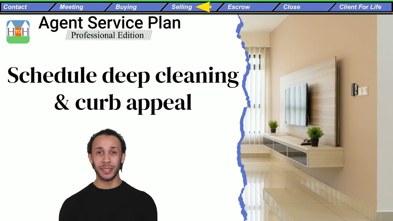 Schedule deep cleaning & curb appeal