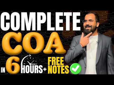 Complete COA Computer Organization and Architecture in One Shot (6 Hours) | In Hindi