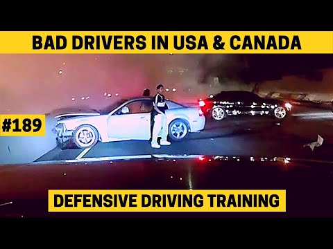 Defensive Driving Training #189 | Bad Drivers & Driving Fails in USA & Canada (w/ Commentary)