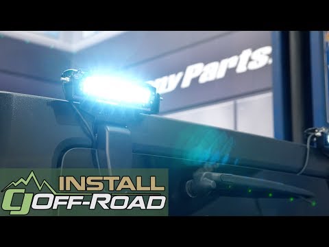 Jeep Wrangler JK ZROADZ Rear Window Hinge LED Mounting W/Two 6" LED Bars Hardtop 07-18 Installation