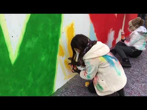 Künstlerische Wand Neu Isenburg Hermesstraße