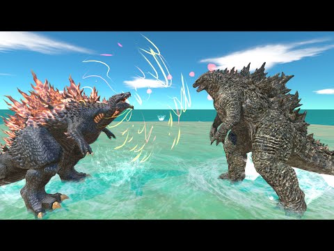 Who Will Win? Godzilla Gojira Fight Godzilla - Animal Revolt Battle Simulator