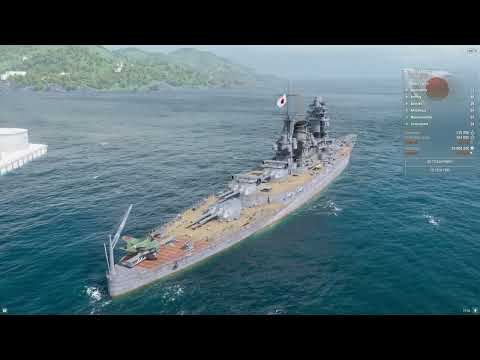 World Of Warships IJN Amagi Class Tier VIII Battleship 360 View RTX 4090 OC I9-14900KS